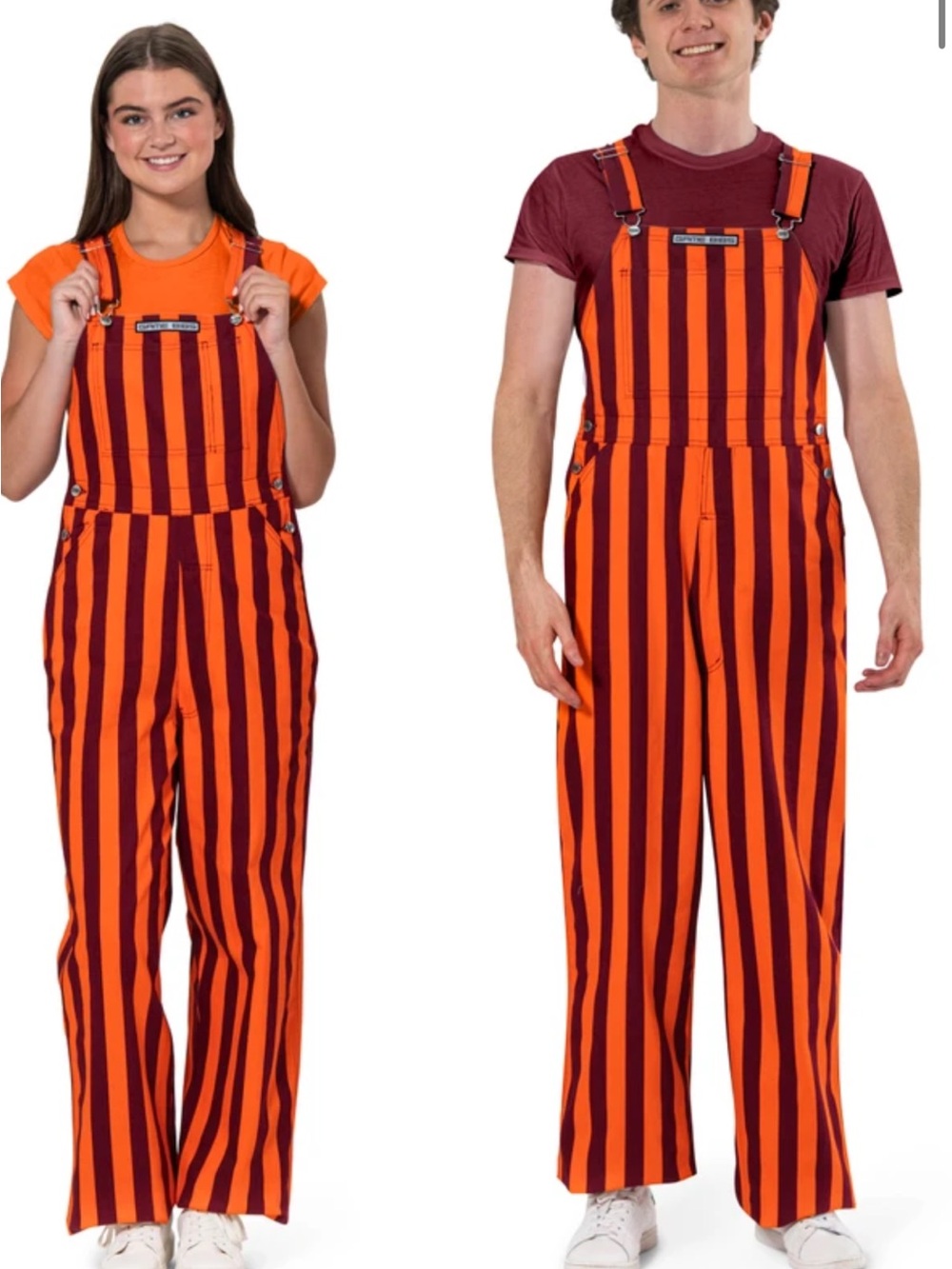 Maroon & Orange Adult Game Bibs Game Day Bibs Virginia Tech Bibs Medium